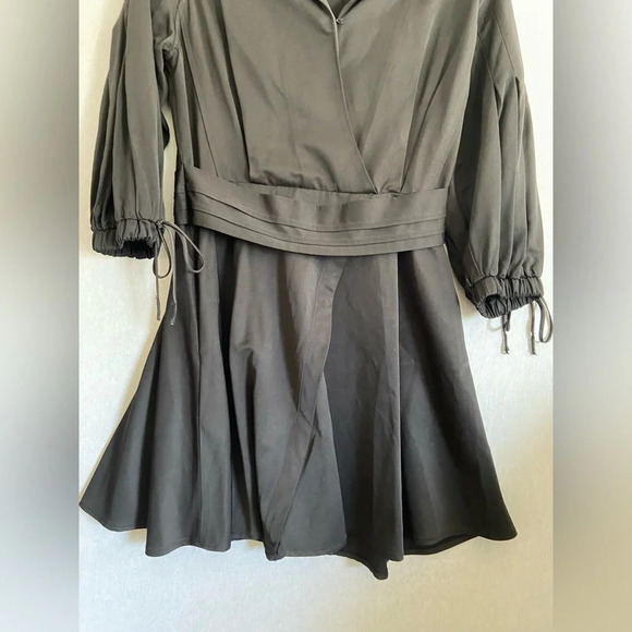 Anthropologie Hailee C Pilcher Black Classic Tuxedo Dress Size M - Picture 6 of 13